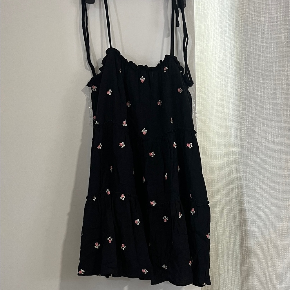 Fashion Nova Black Floral Mini Dress